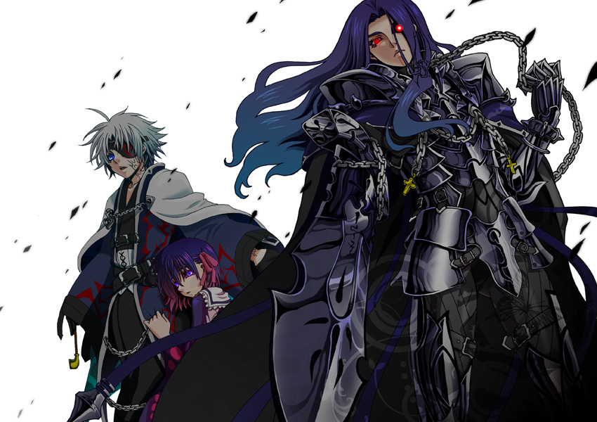 matou sakura, matou kariya, and berserker (fate and 1 more) drawn by reno-kichi