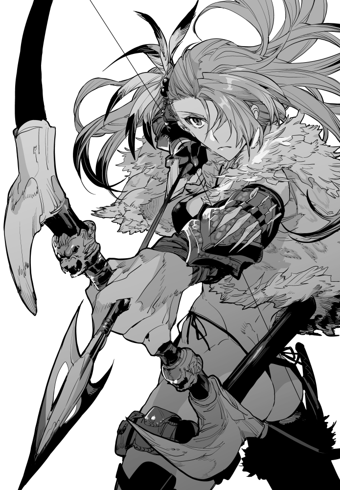 hunter (bikini warriors) drawn by hattori_masahiko
