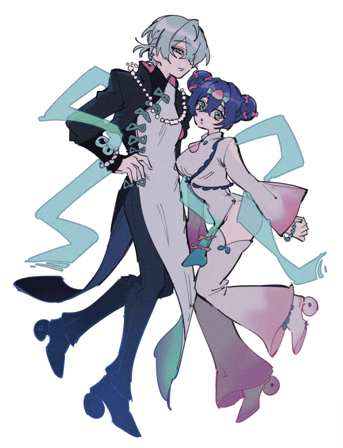 belle and wise (zenless zone zero) drawn by offnanoda
