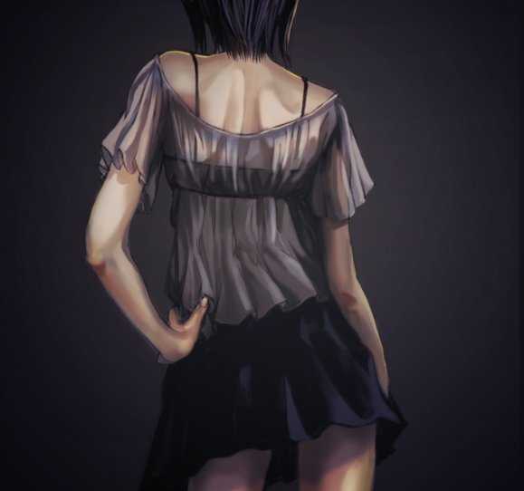 asou misaki (fatal frame and 1 more) drawn by gauss_<bokashi