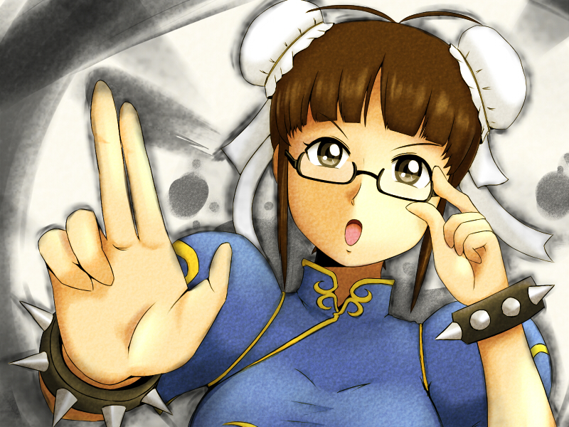 chun-li and akizuki ritsuko (idolmaster and 1 more) drawn by maidon