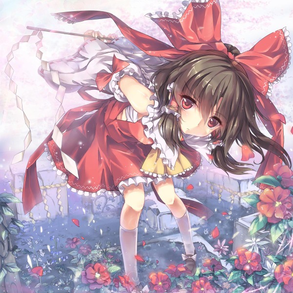 hakurei reimu (touhou) drawn by north_abyssor