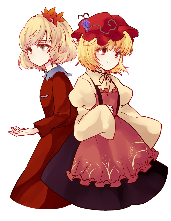aki minoriko and aki shizuha (touhou) drawn by uranaishi_(miraura)