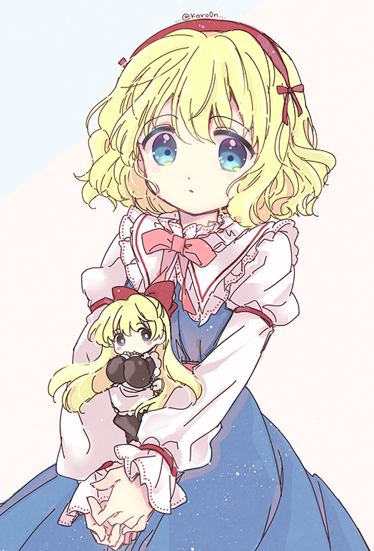 alice margatroid and shanghai doll (touhou) drawn by biyon