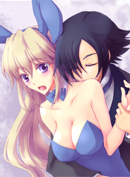 leila malcal and hyuuga akito (code geass and 1 more) drawn by kazumoto_saori
