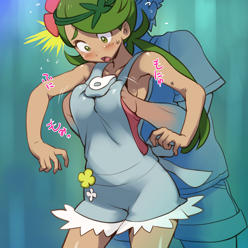 mallow (pokemon and 1 more) drawn by ero_kaeru
