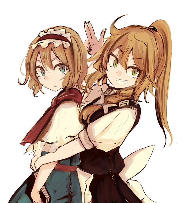 kirisame marisa and alice margatroid (touhou) drawn by necro_(nekurodayo)