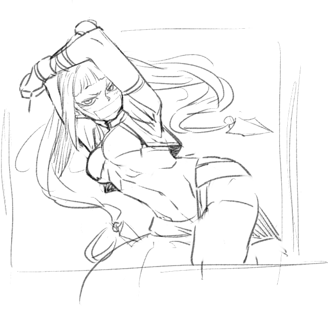 han juri (street fighter and 1 more) drawn by aiba-tsukiko