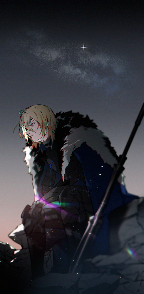 dimitri alexandre blaiddyd (fire emblem and 1 more) drawn by moofn