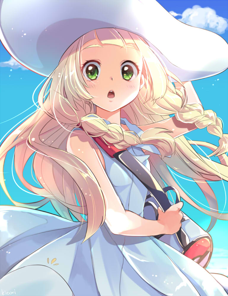 lillie (pokemon and 1 more) drawn by kicori