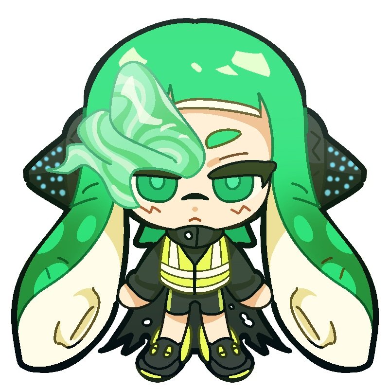 inkling player character, inkling girl, and agent 3 (splatoon and 3 more) drawn by salmon_yeon_eo