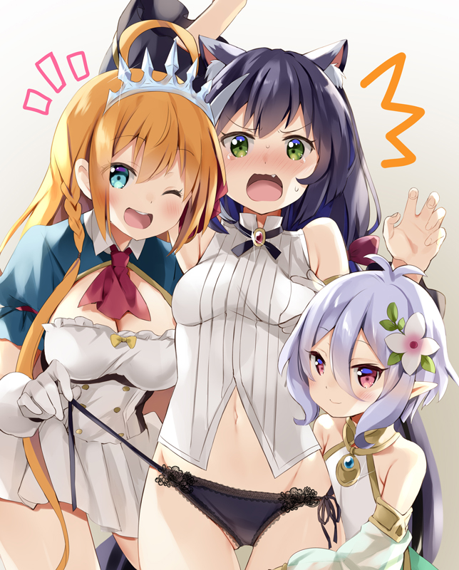 karyl, kokkoro, and pecorine (princess connect!) drawn by natsume_eri