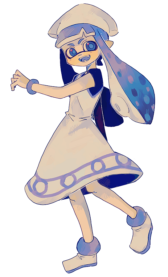 inkling player character, inkling girl, and ikamusume (splatoon and 1 more) drawn by malan