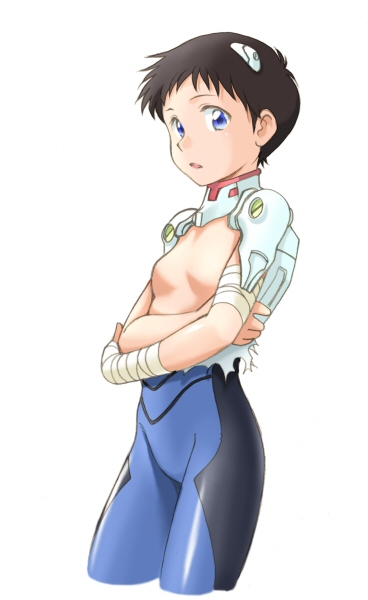 ikari shinji (neon genesis evangelion) drawn by ebi-rom