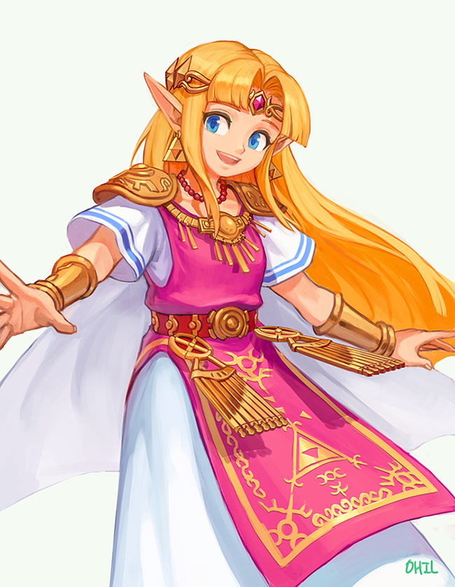 princess zelda (the legend of zelda and 1 more) drawn by ohil_(ohil822)
