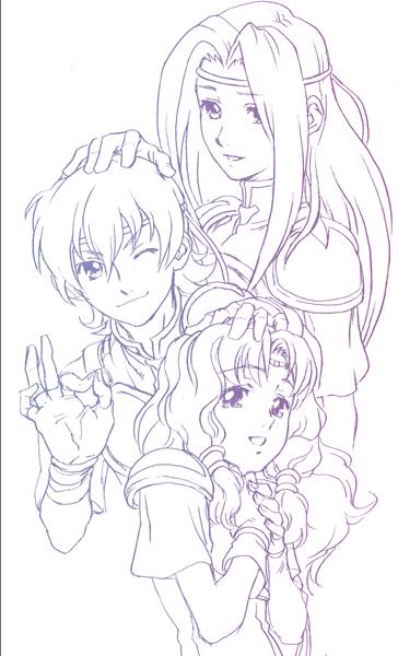 florina, fiora, and farina (fire emblem and 1 more)