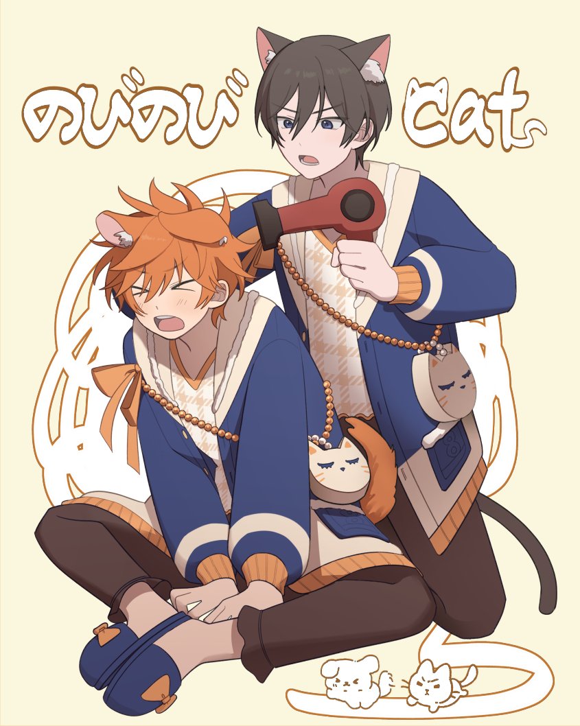akehoshi subaru and hidaka hokuto (ensemble stars!) drawn by bbahot
