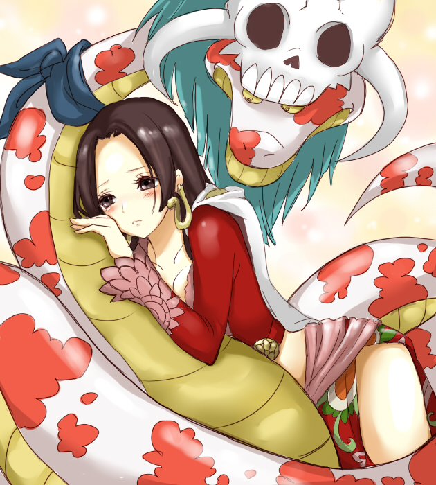 boa hancock and salome (one piece) drawn by chaki_(chackiin)