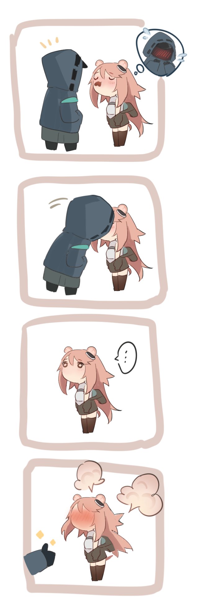 doctor and gravel (arknights) drawn by yuuki_uyu