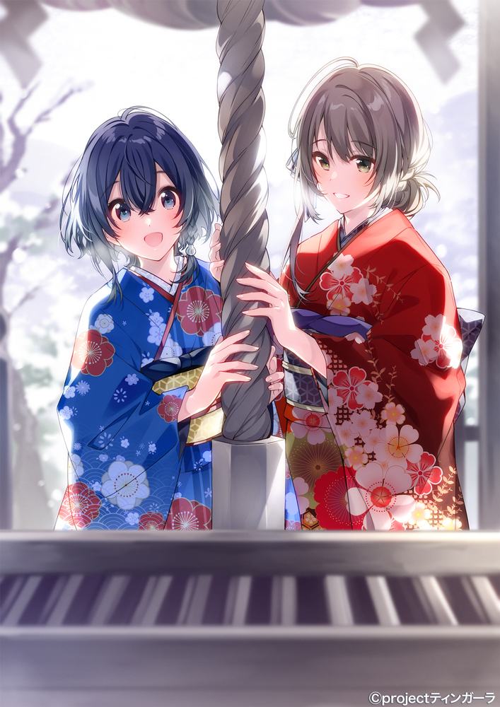 misakino kukuru and miyazawa fuuka (shiroi suna no aquatope) drawn by u35