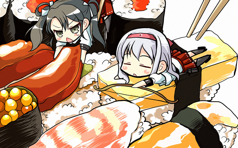 zuikaku and shoukaku (kantai collection) drawn by teramoto_kaoru