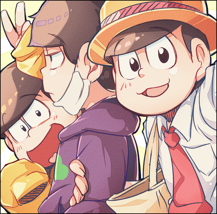 matsuno ichimatsu, matsuno jyushimatsu, and matsuno todomatsu (osomatsu and 1 more) drawn by rian_(bdl)