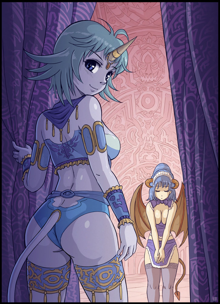 ashmet and chalyss (felarya) drawn by karbo