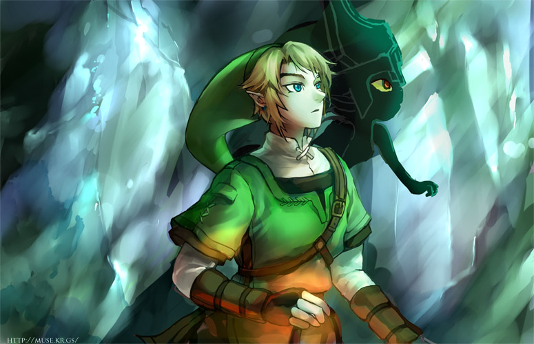 link and midna (the legend of zelda and 1 more) drawn by muse_(rainforest)