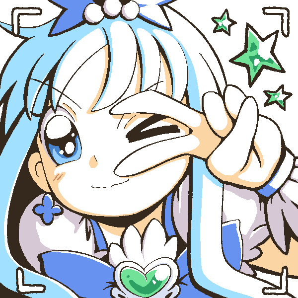 kurumi erika and cure marine (precure and 1 more) drawn by theyukkinon
