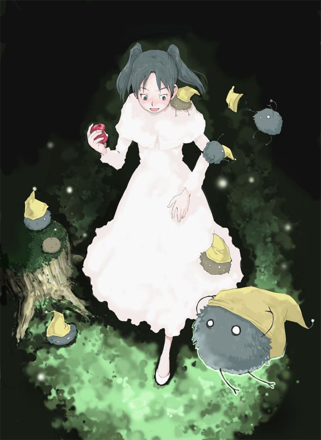 amasawa yuuko, snow white, and mojo (original and 2 more) drawn by tamaoki_benkyou
