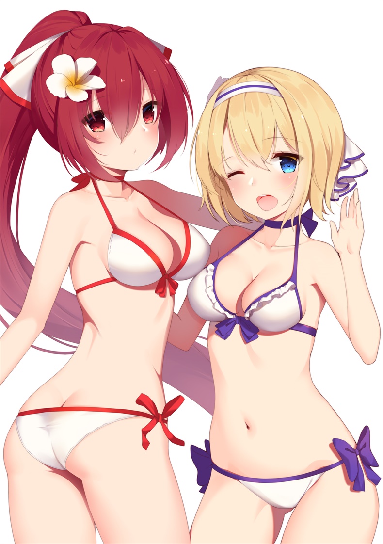 europa and godsworn alexiel (granblue fantasy) drawn by gin00