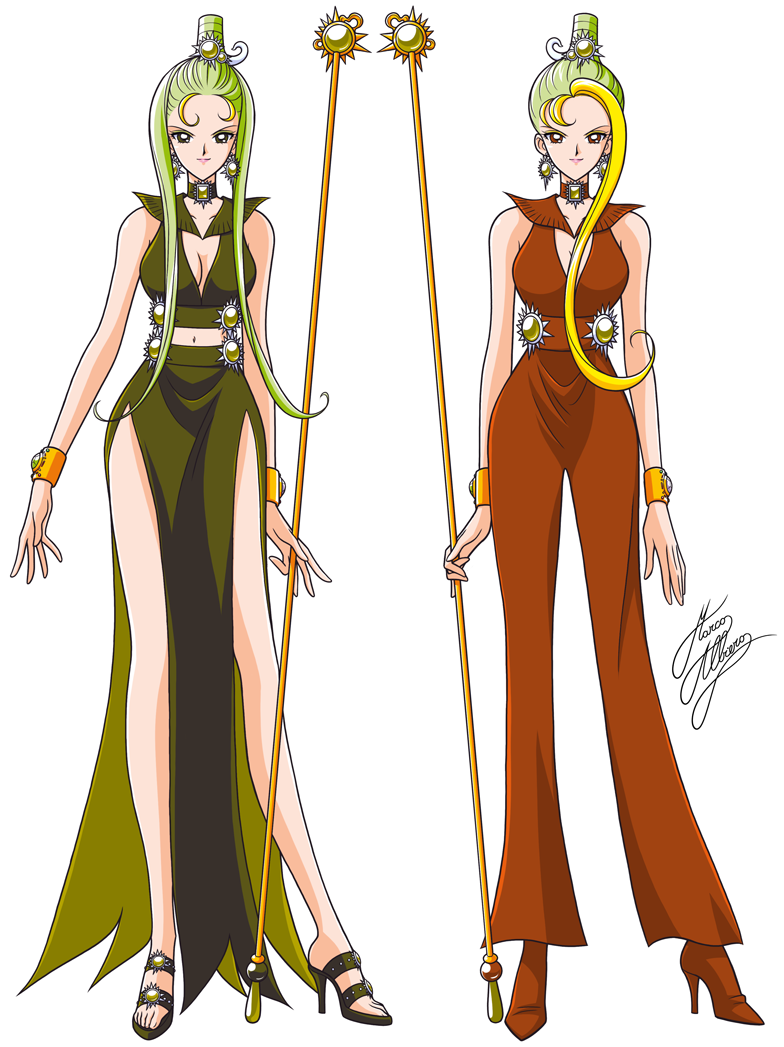 sailor phi and sailor chi (bishoujo senshi sailor moon and 1 more) drawn by marco_albiero