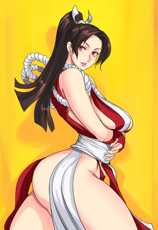 shiranui mai (the king of fighters and 1 more) drawn by iad
