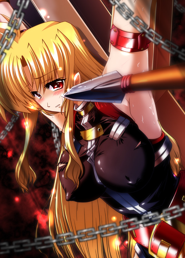 fate testarossa (lyrical nanoha and 2 more) drawn by 45acp