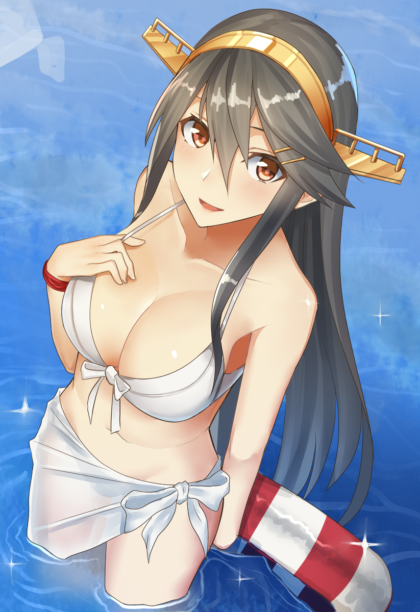 haruna kai ni and haruna (kantai collection) drawn by pallad