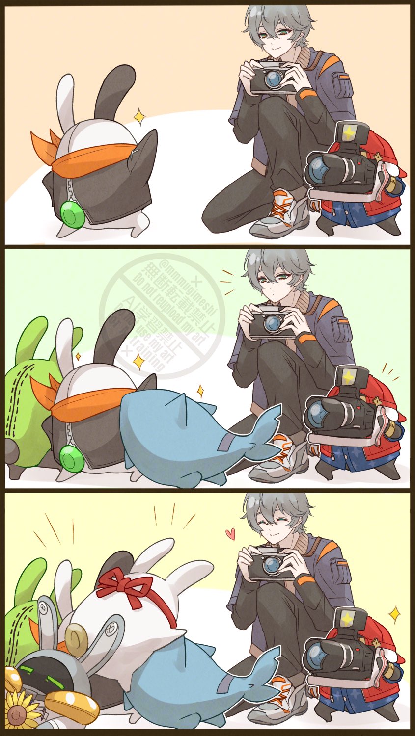 wise, eous, amillion, sharkboo, luckyboo, and 2 more (zenless zone zero) drawn by mmmugimeshi