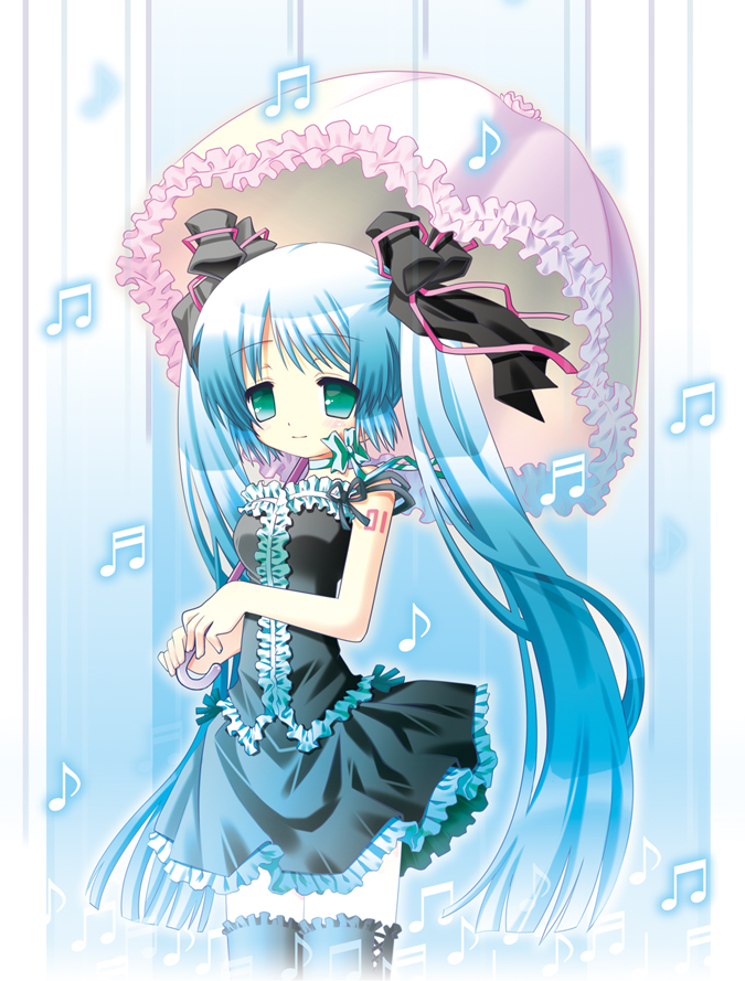hatsune miku (vocaloid and 1 more) drawn by touko_(tokotoko)