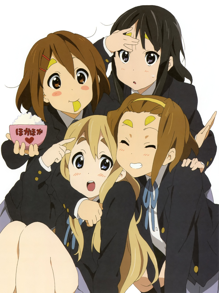 akiyama mio, hirasawa yui, tainaka ritsu, and kotobuki tsumugi (k-on!) drawn by horiguchi_yukiko