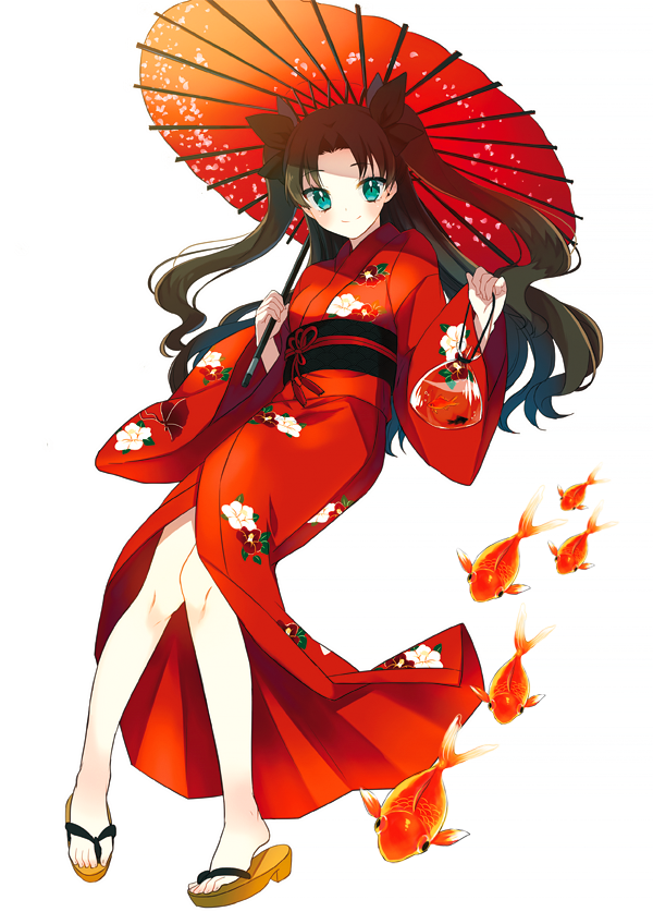tohsaka rin (fate and 1 more) drawn by himaya