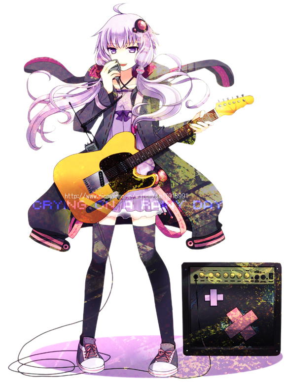 yuzuki yukari (vocaloid and 1 more) drawn by hirako