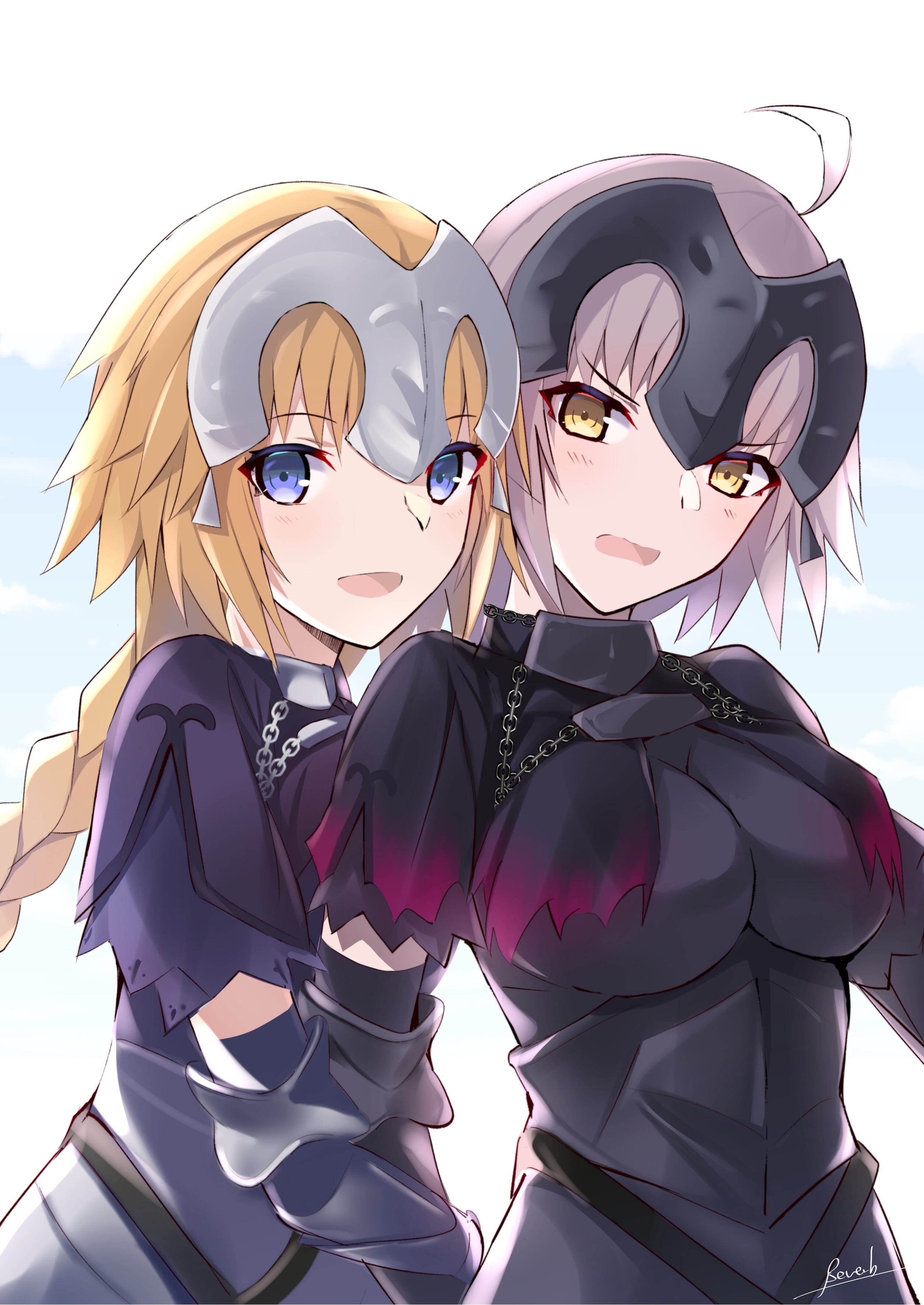 jeanne d'arc alter, jeanne d'arc, jeanne d'arc alter, and jeanne d'arc (fate  and 2 more) drawn by bee_doushi | Danbooru
