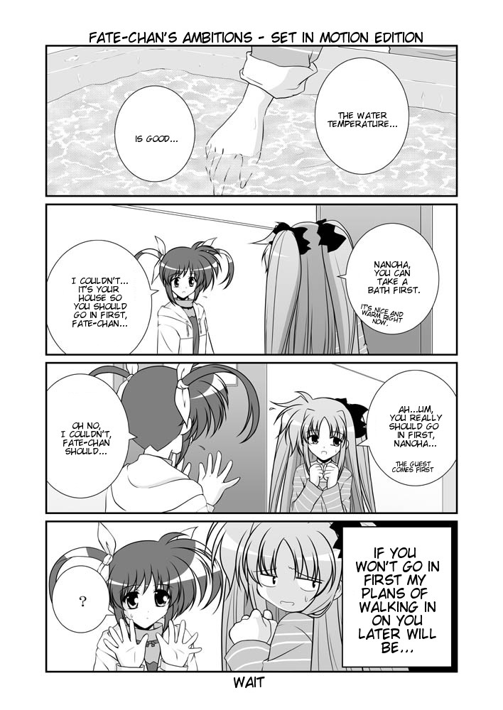 fate testarossa and takamachi nanoha (lyrical nanoha and 2 more) drawn by mikage_takashi