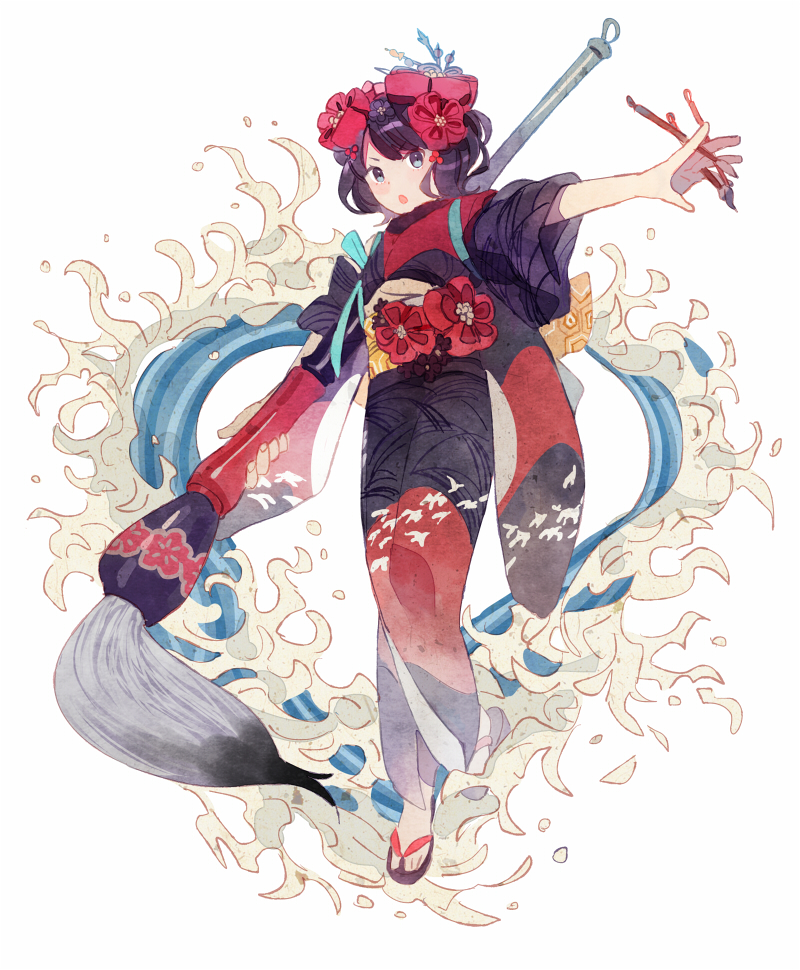 katsushika hokusai (fate and 1 more) drawn by getiao
