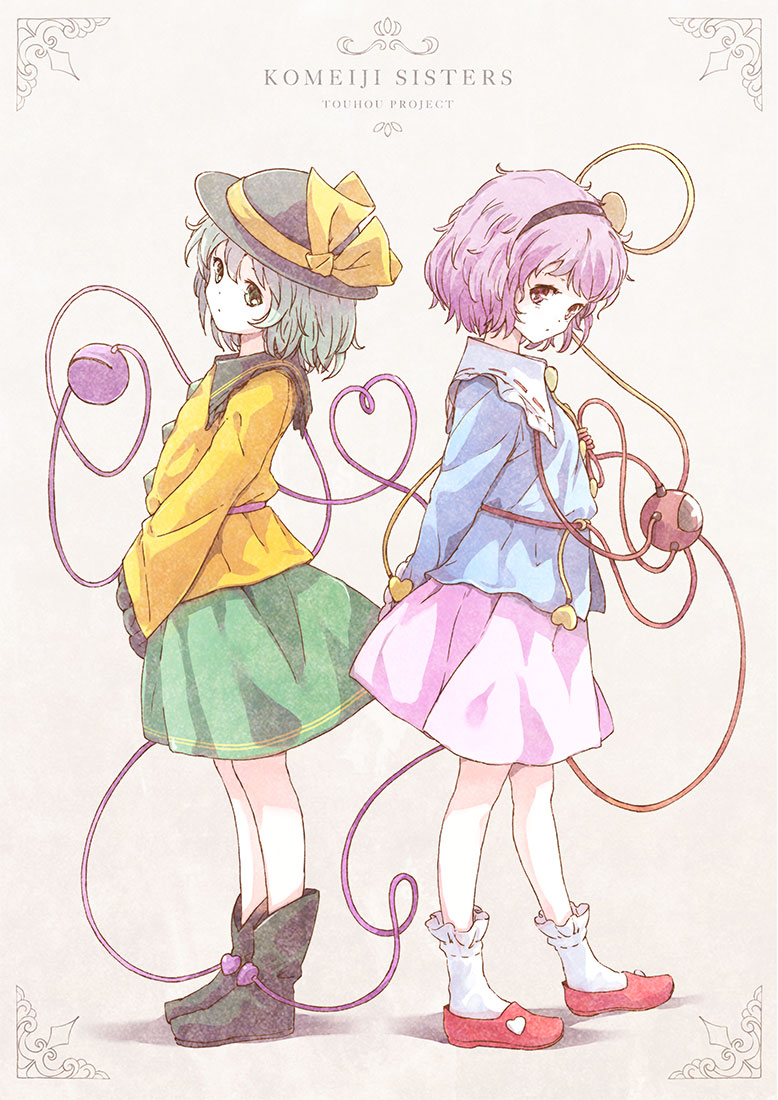 komeiji koishi and komeiji satori (touhou) drawn by satyuas