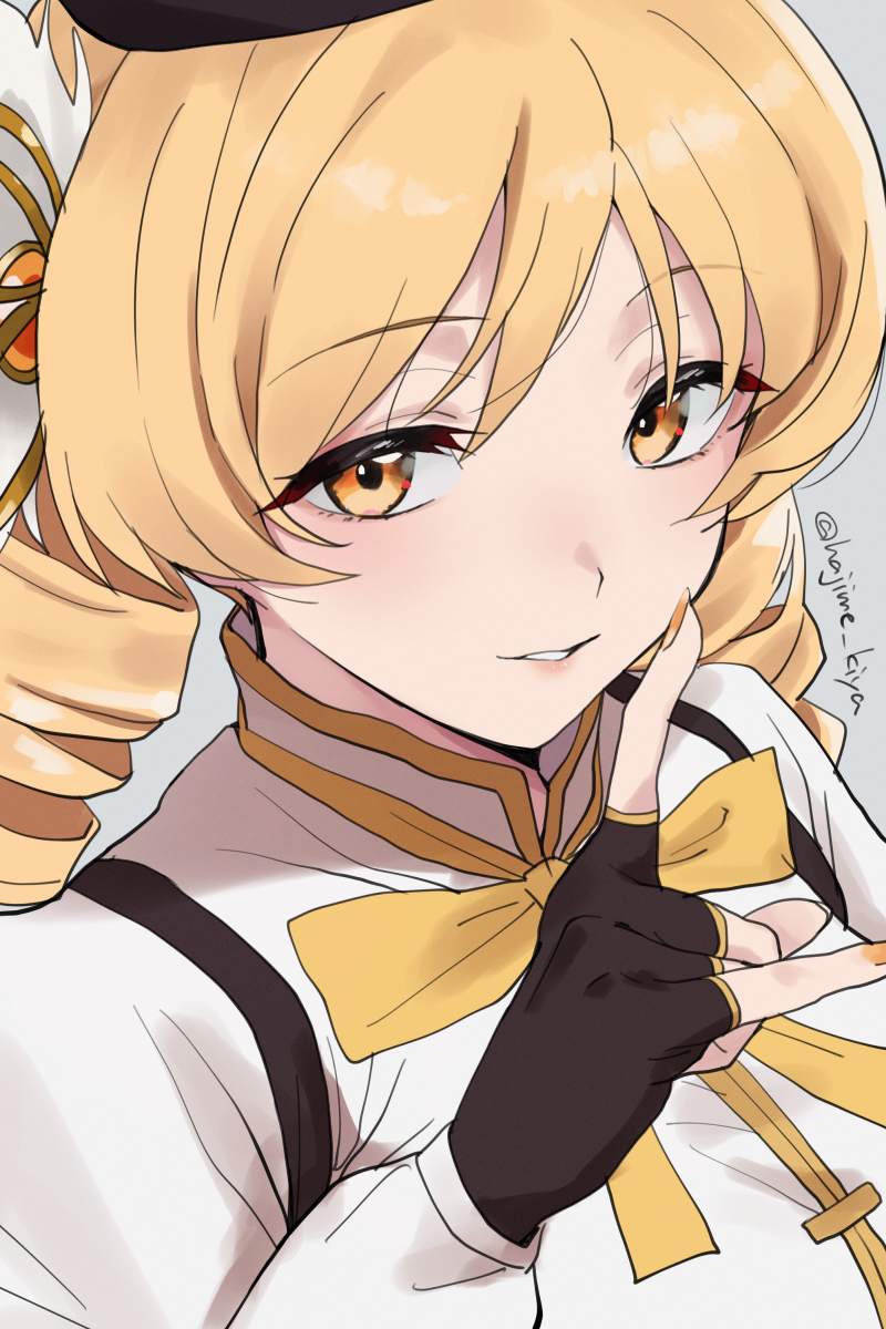 tomoe mami (mahou shoujo madoka magica) drawn by kiya_hajime