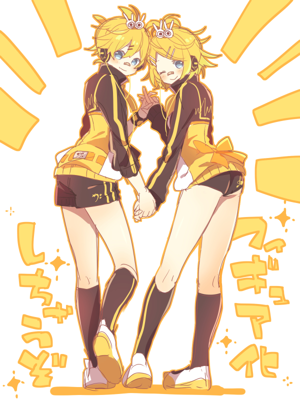 kagamine rin and kagamine len (vocaloid) drawn by suzumi_(fallxalice)
