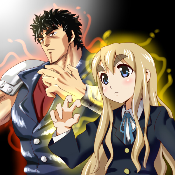 kotobuki tsumugi and kenshiro (k-on! and 2 more) drawn by power-slide0