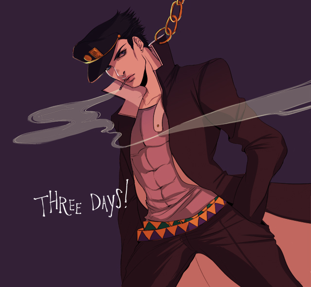 kujo jotaro (jojo no kimyou na bouken and 1 more) drawn by k-rei