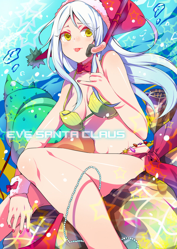eve santaclaus (idolmaster and 1 more) drawn by akishima_kei