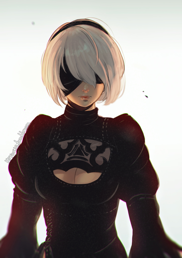 2b (nier and 1 more) drawn by koyorin